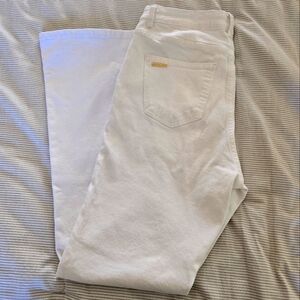 Boot cut white jeans